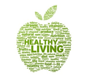 Healthy Living Apple Illustration