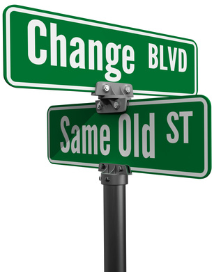Decision Choose Change or  Same Old Street
